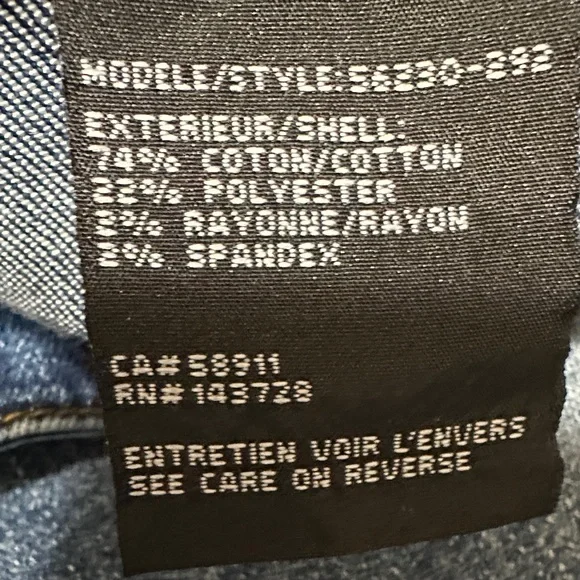 Sz 12 Tribal Blue Washed Denim Pencil Skirt - Picture 6 of 11